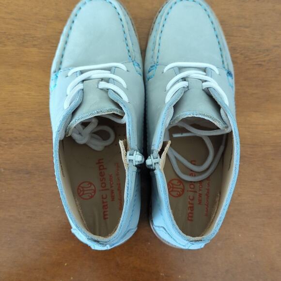 Marc Joseph New York Boys-Kids Leather Chukka Ankle Boot blue size 11 New NT - Picture 4 of 8